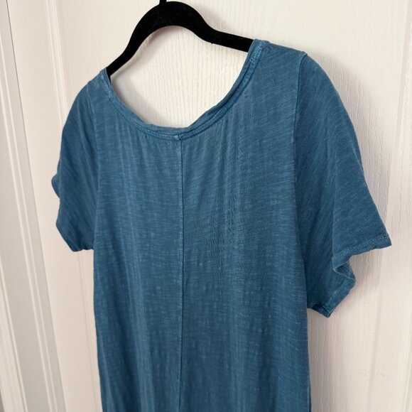 Anthropologie Daily Practice 100% Cotton V Neck Short Sleeve Maxi Dress Size S - Picture 6 of 10